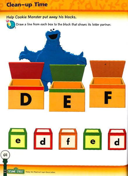 123 Sesame Street: Ready, Set, Preschool! Workbook