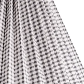 14cm tall tapered folded shade in black and white gingham