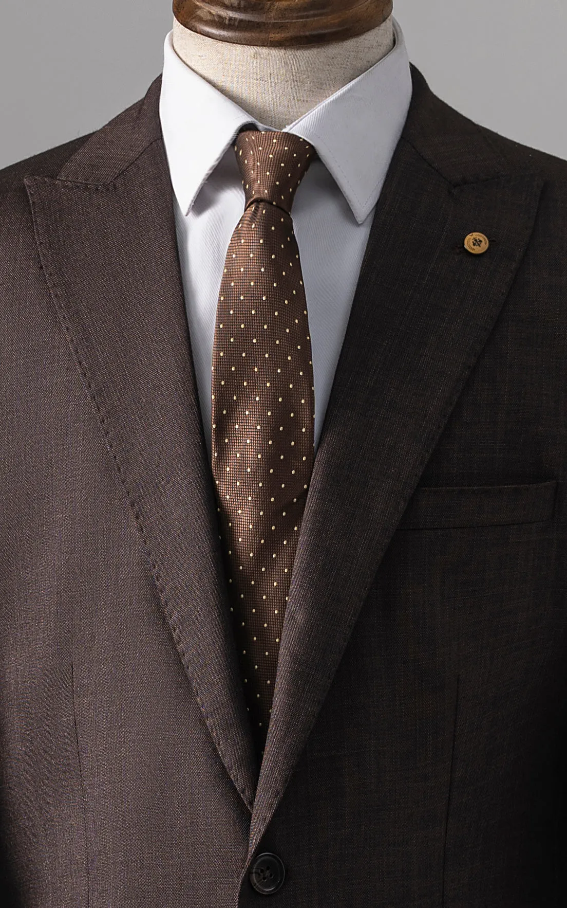 2 PIECE SUIT BROWN