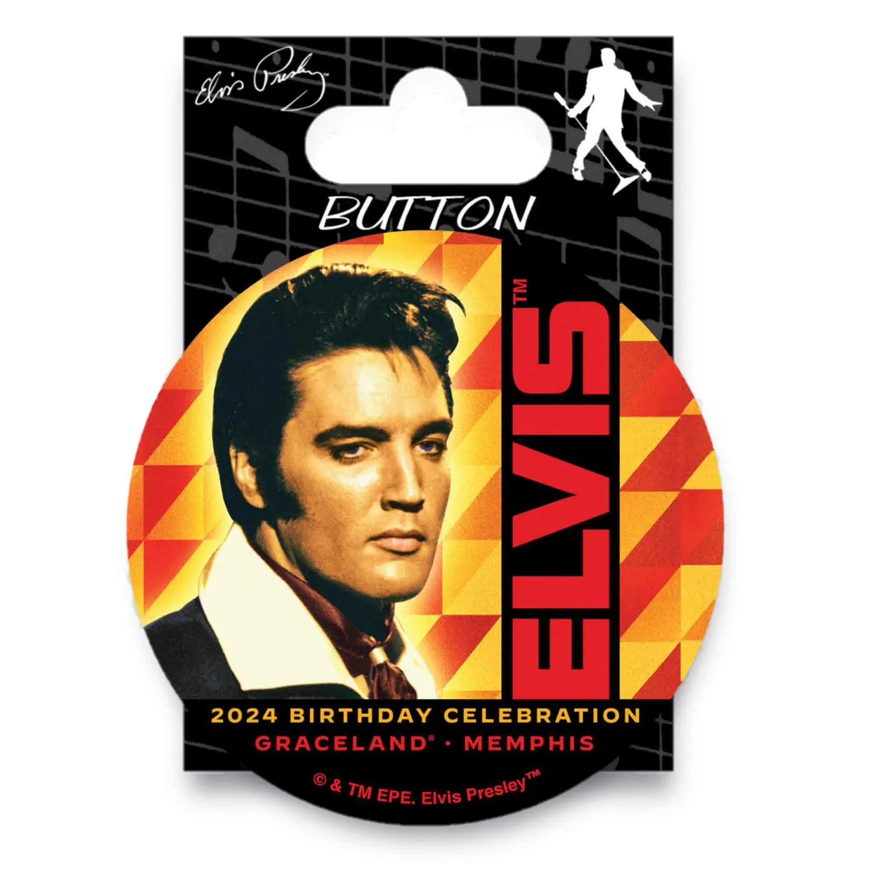2024 Elvis Birthday Button