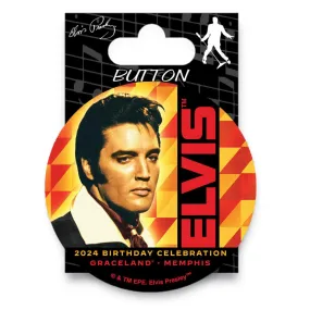 2024 Elvis Birthday Button