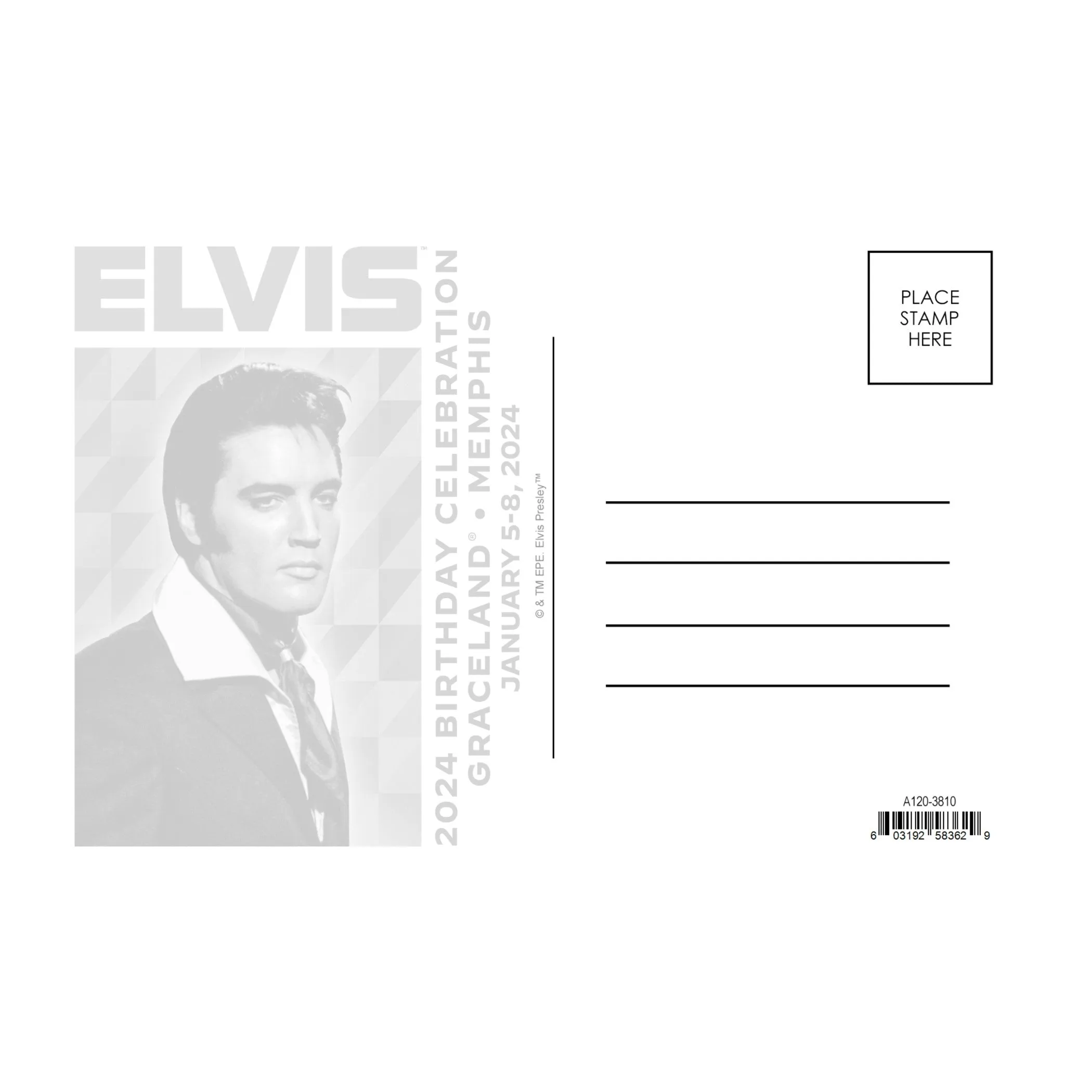 2024 Elvis Birthday Postcard