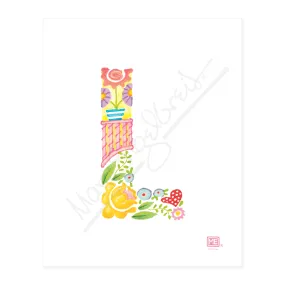 Alphabet Garden Letter L Small Print