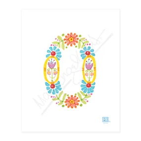 Alphabet Garden Letter O Small Print