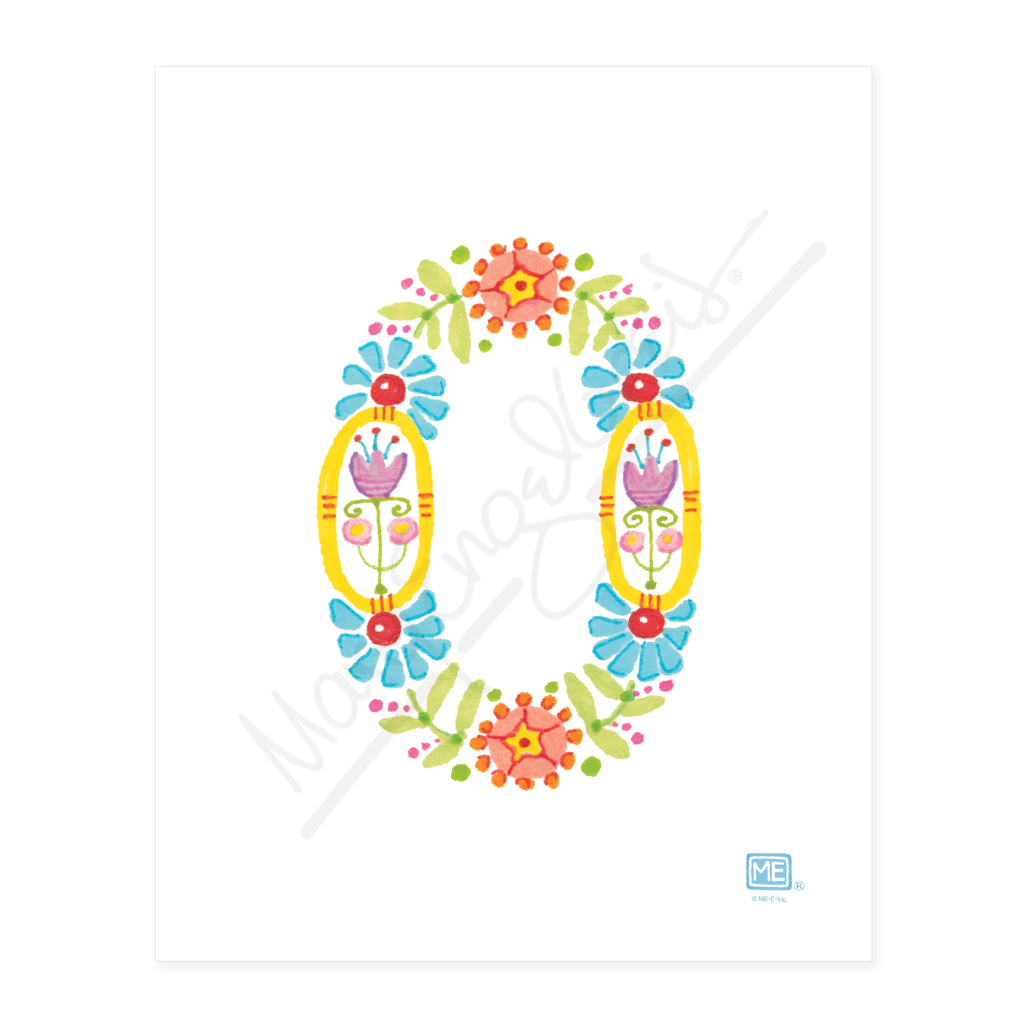 Alphabet Garden Letter O Small Print