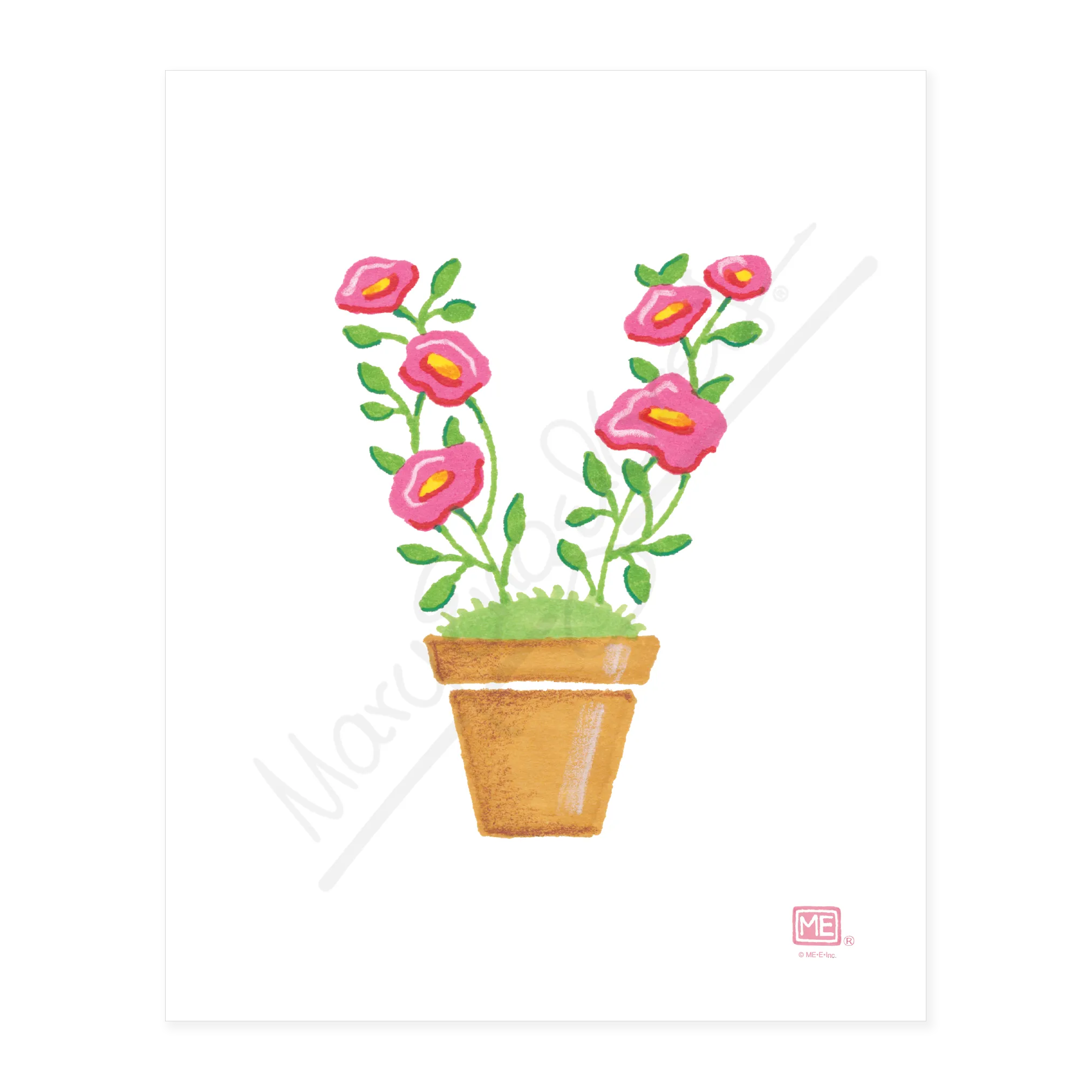 Alphabet Garden Letter V Small Print