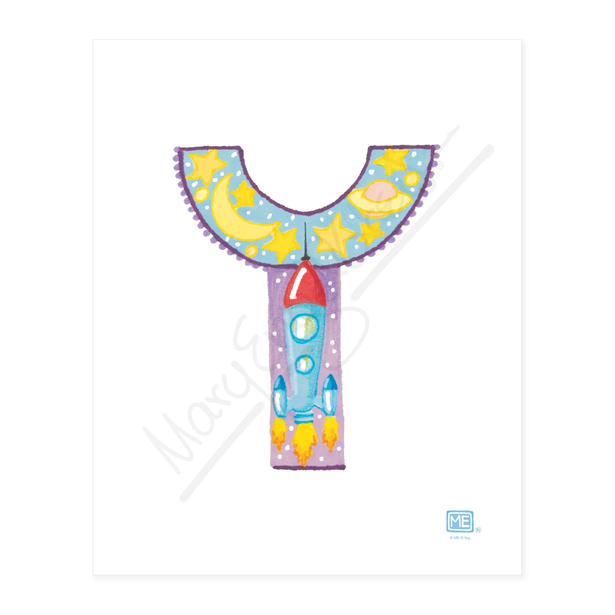 Alphabet Garden Letter Y Small Print