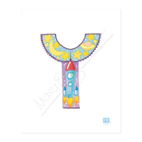 Alphabet Garden Letter Y Small Print