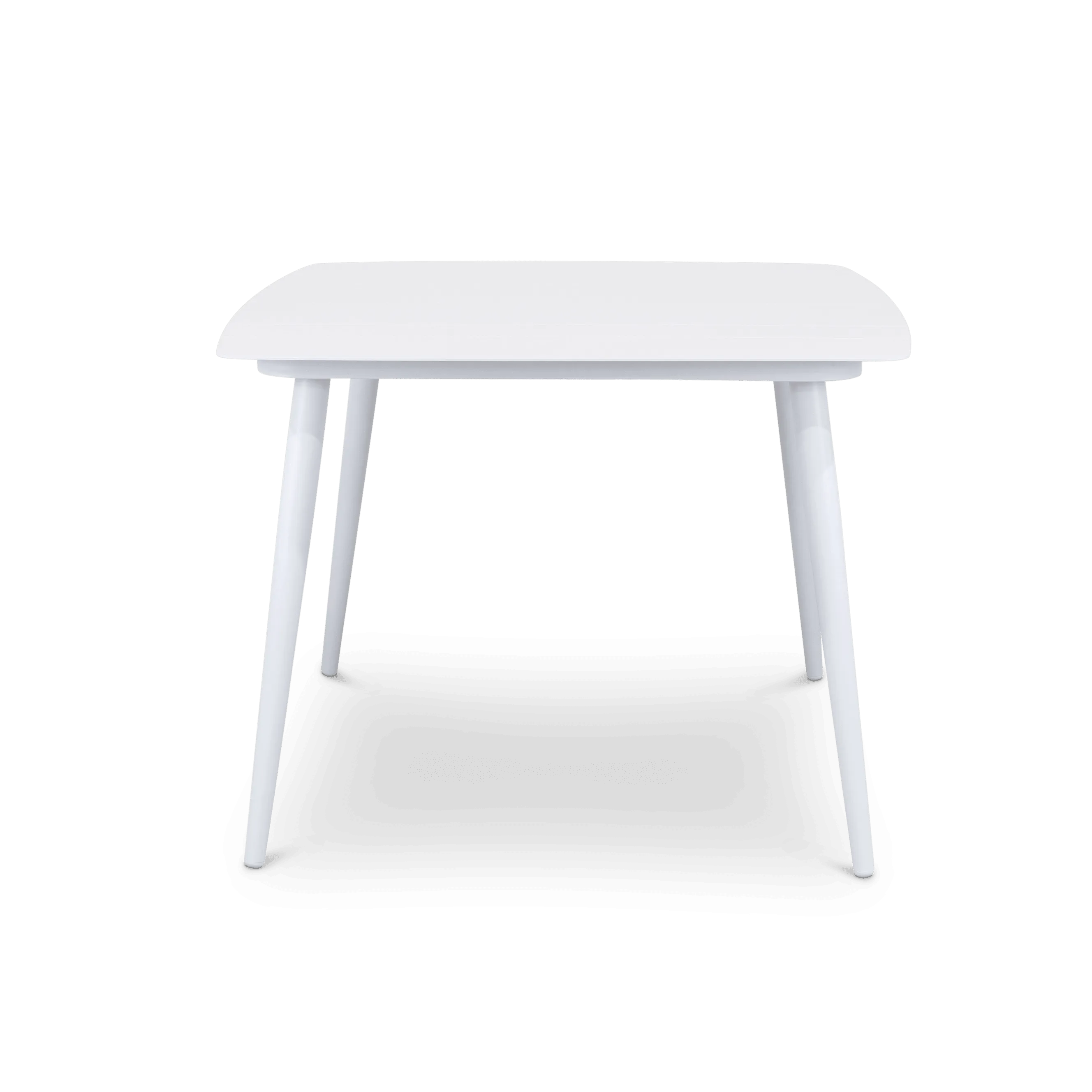 Amalfi Square 5 Piece Outdoor Setting in Arctic White with Aluminium Chairs