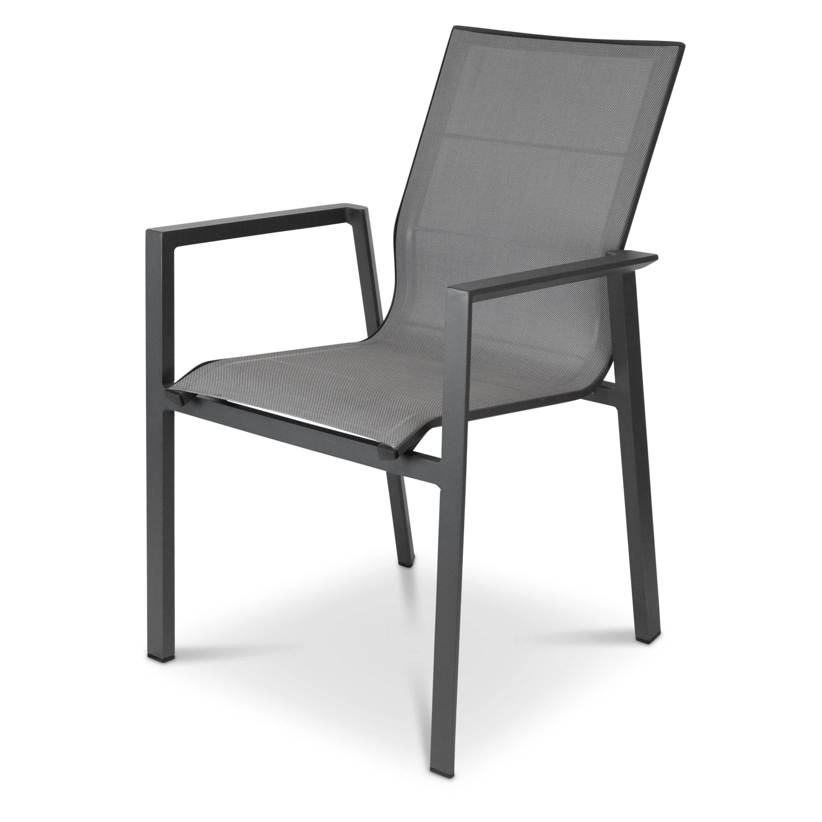 Amalfi Square 5 Piece Outdoor Setting in Arctic White with Aluminium Chairs