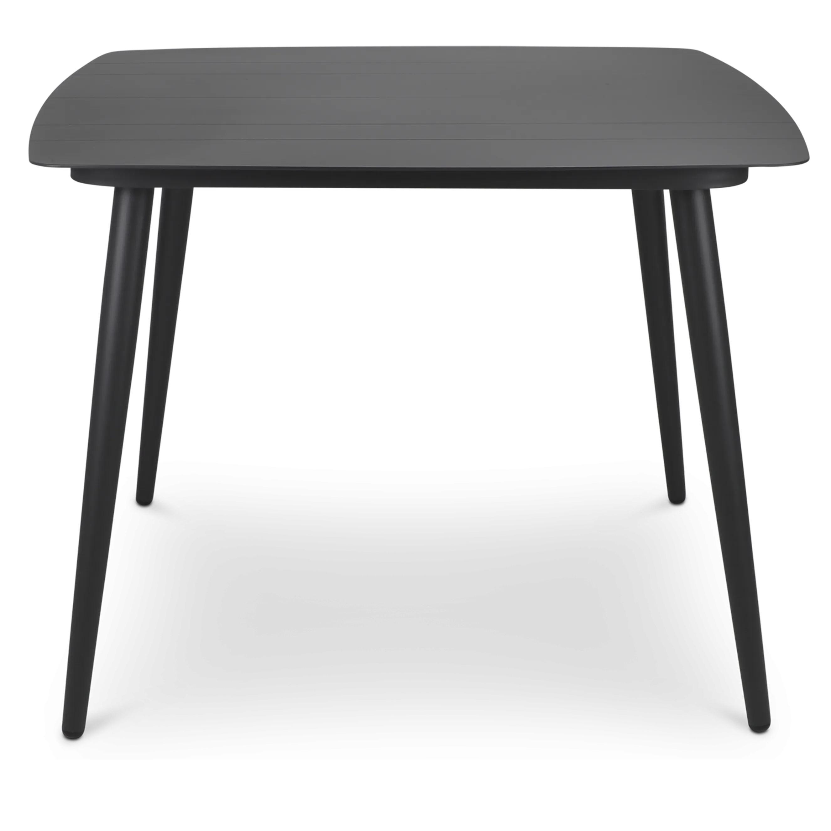Amalfi Square 5 Piece Outdoor Setting in Gunmetal with Aluminium Chairs