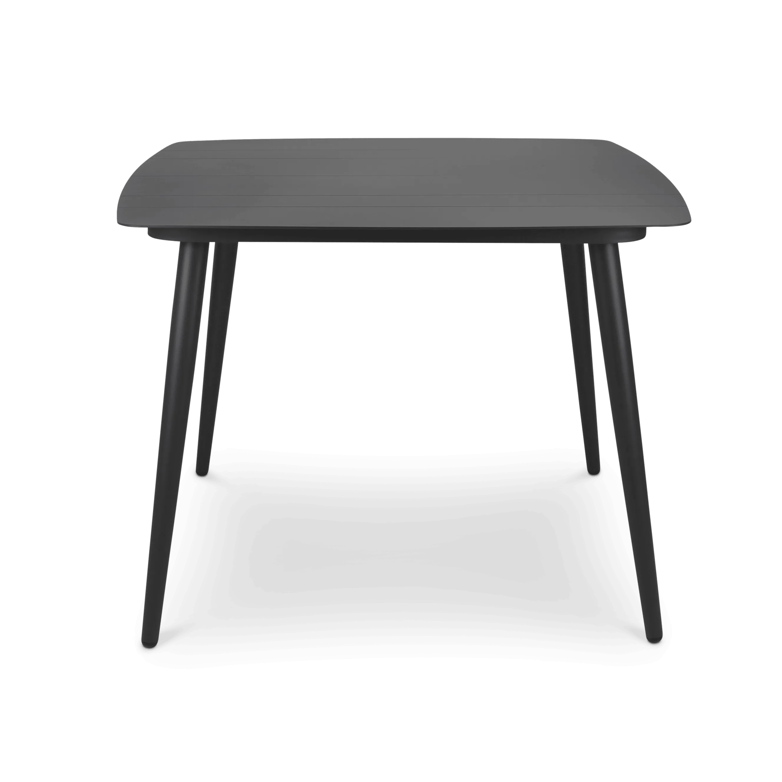 Amalfi Square 5 Piece Outdoor Setting in Gunmetal with Aluminium Chairs