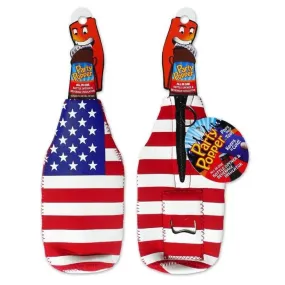 American Flag Bottle Koozie With Bottle Opener