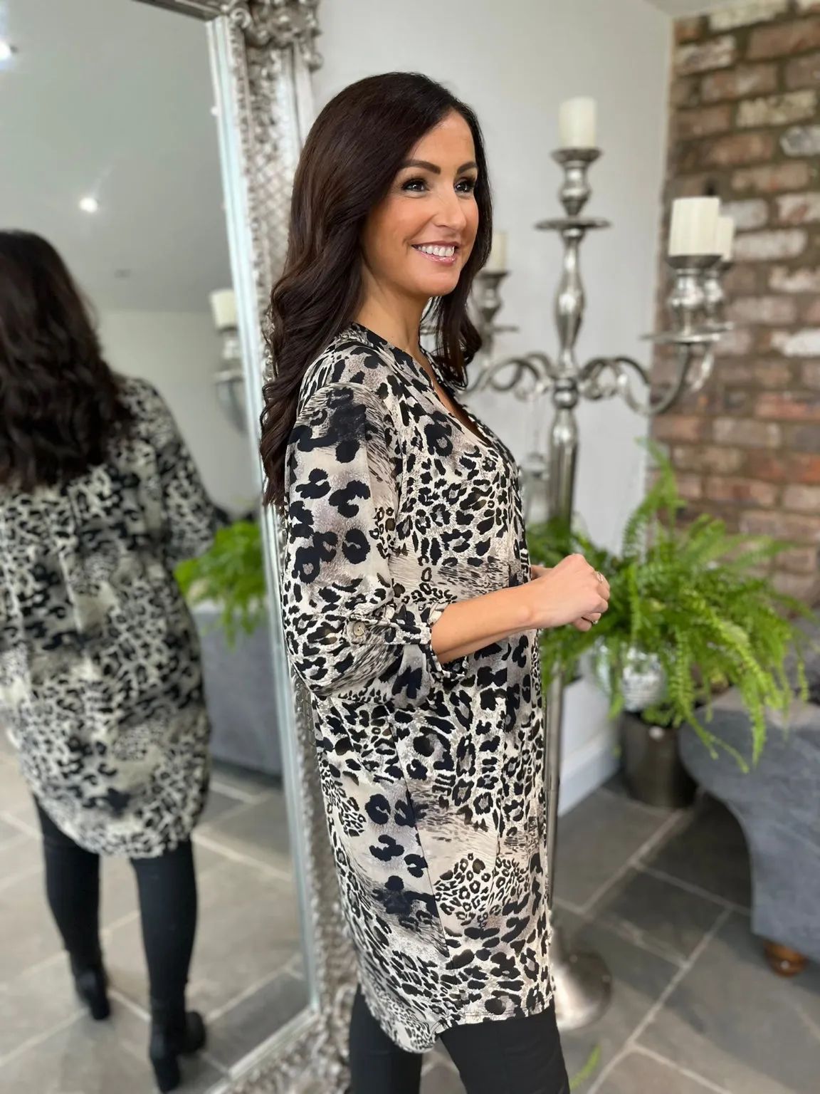 Animal V Neck Tunic Anita