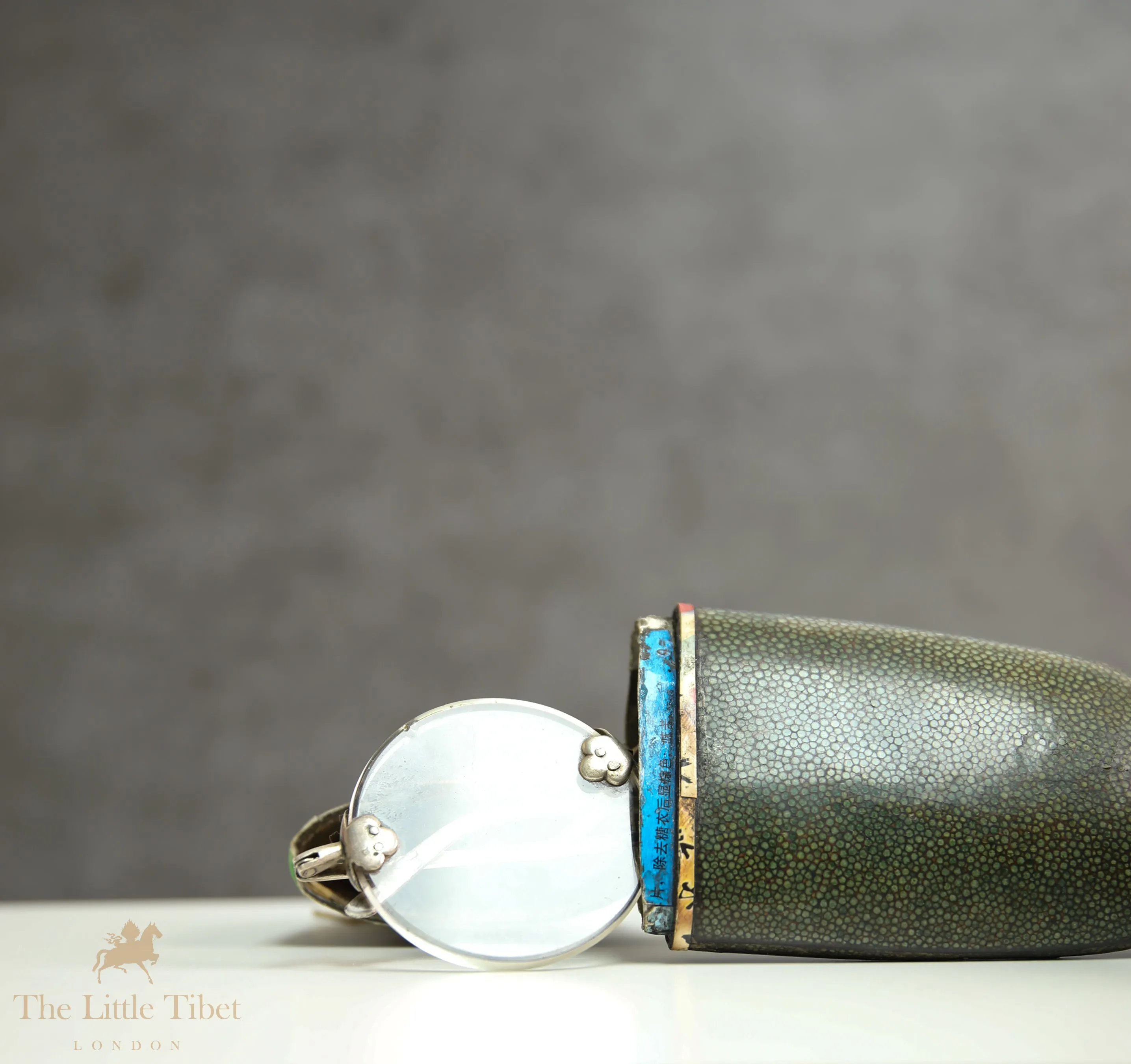 Antique Eyeglasses with Shagreen Case, Circa 1900
