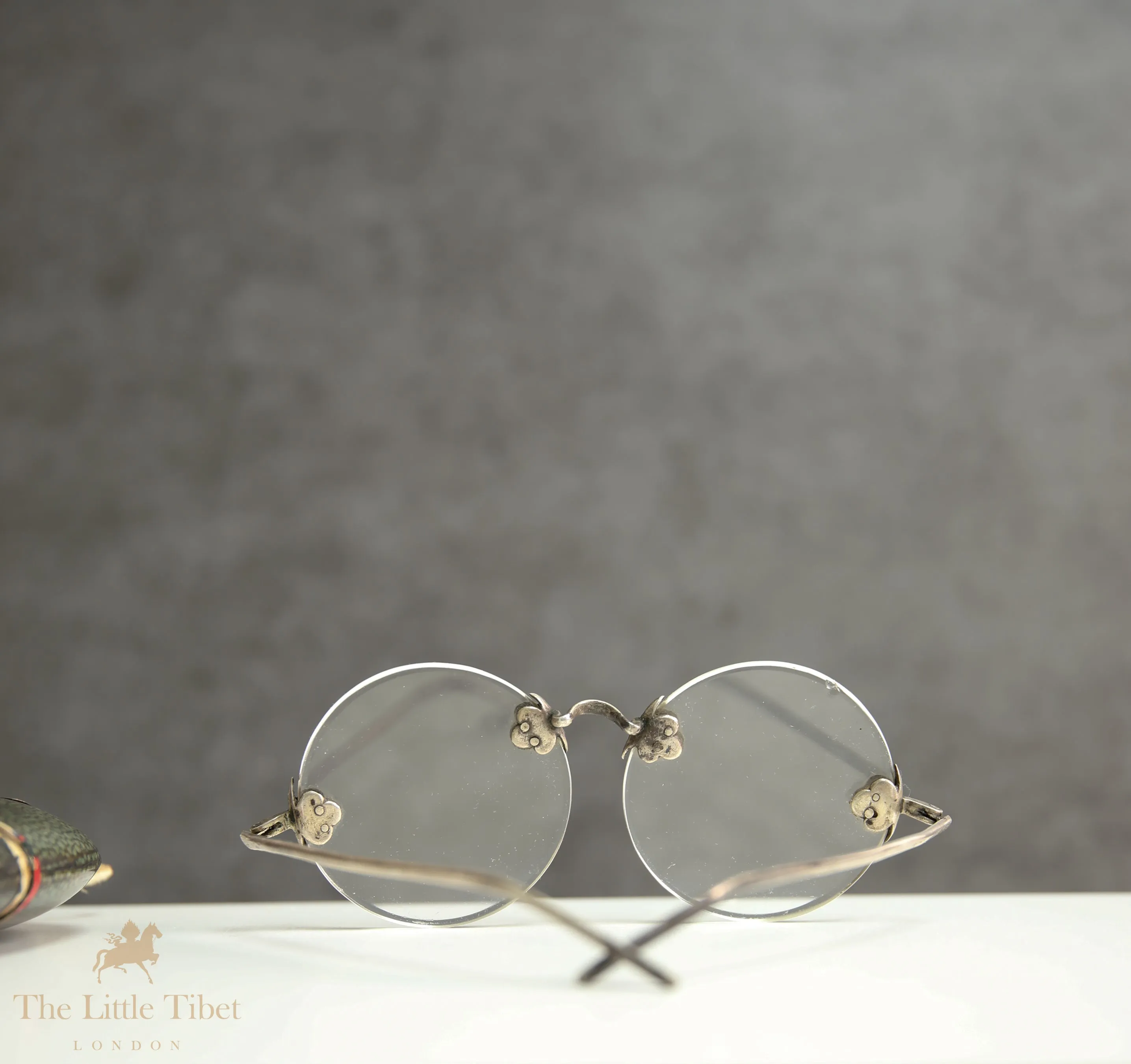 Antique Eyeglasses with Shagreen Case, Circa 1900