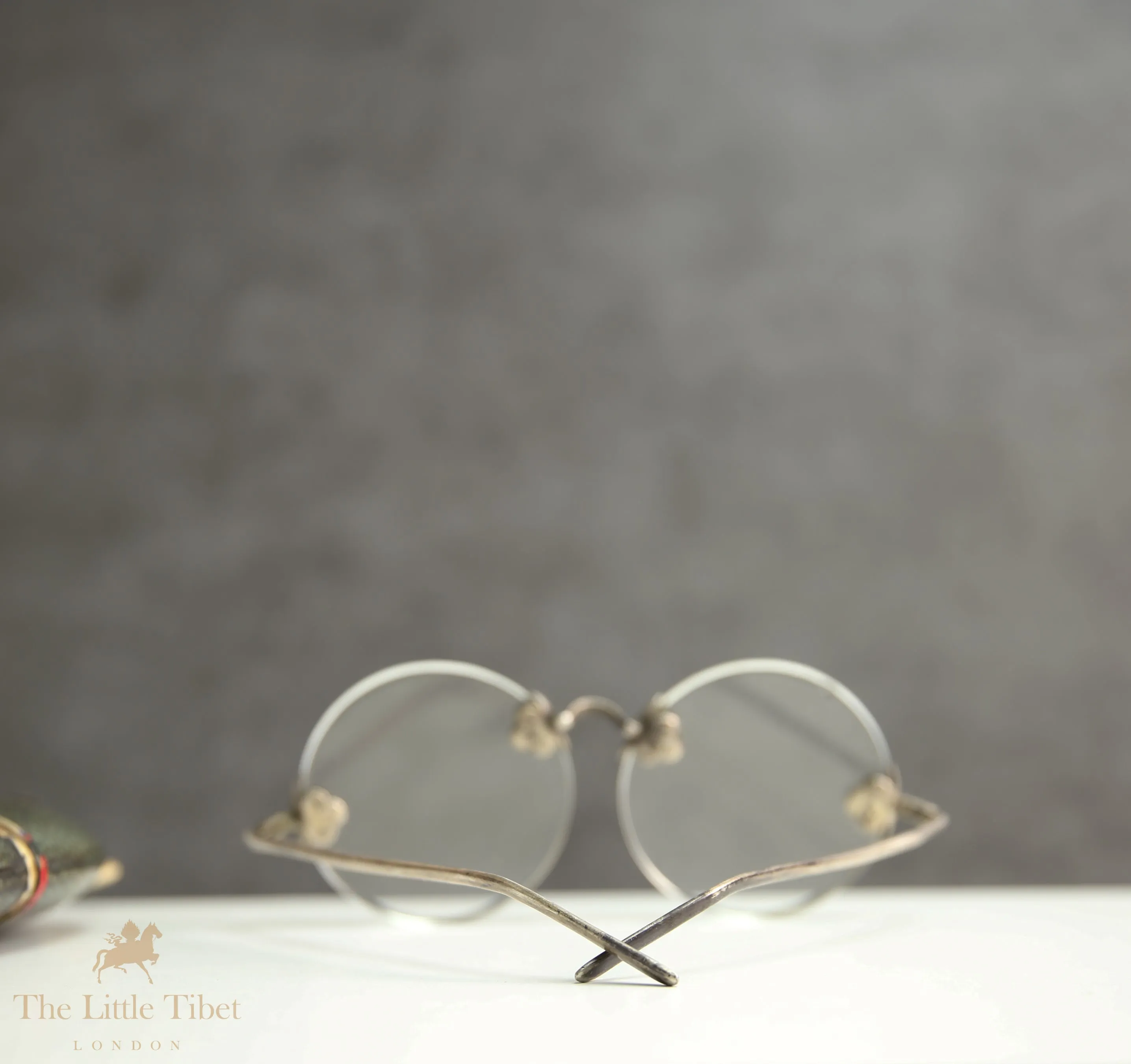 Antique Eyeglasses with Shagreen Case, Circa 1900