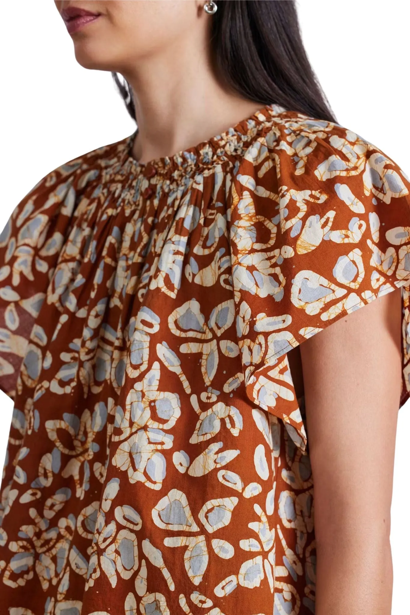 Apiece Apart Patricia Flutter Sleeve Top