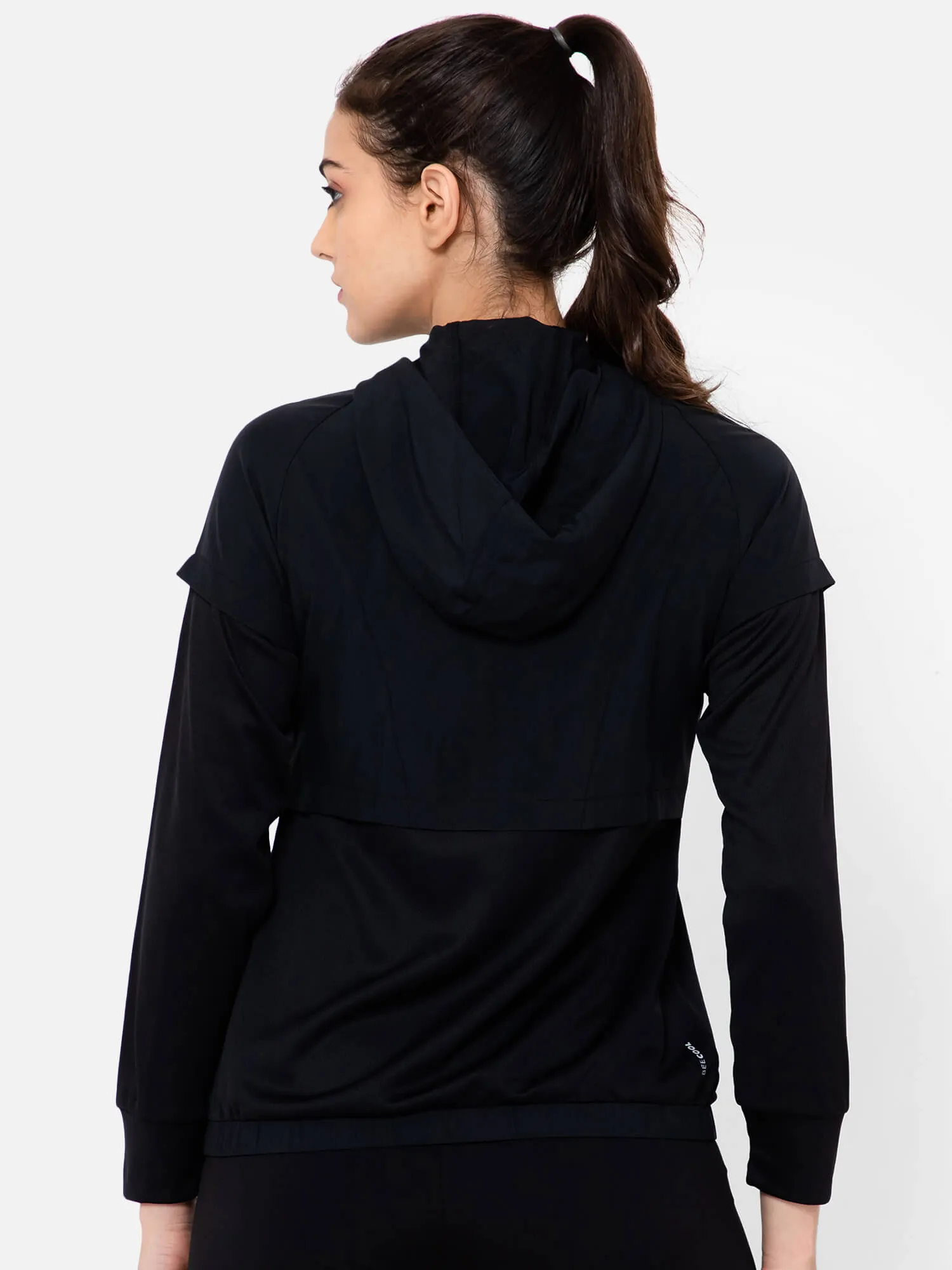 Asnee Women Polyester Black Jacket