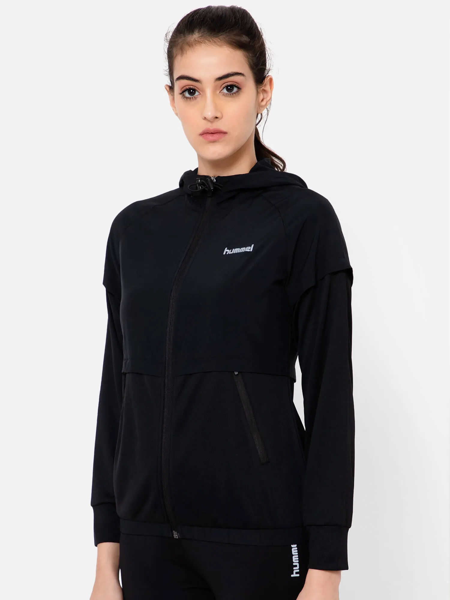 Asnee Women Polyester Black Jacket