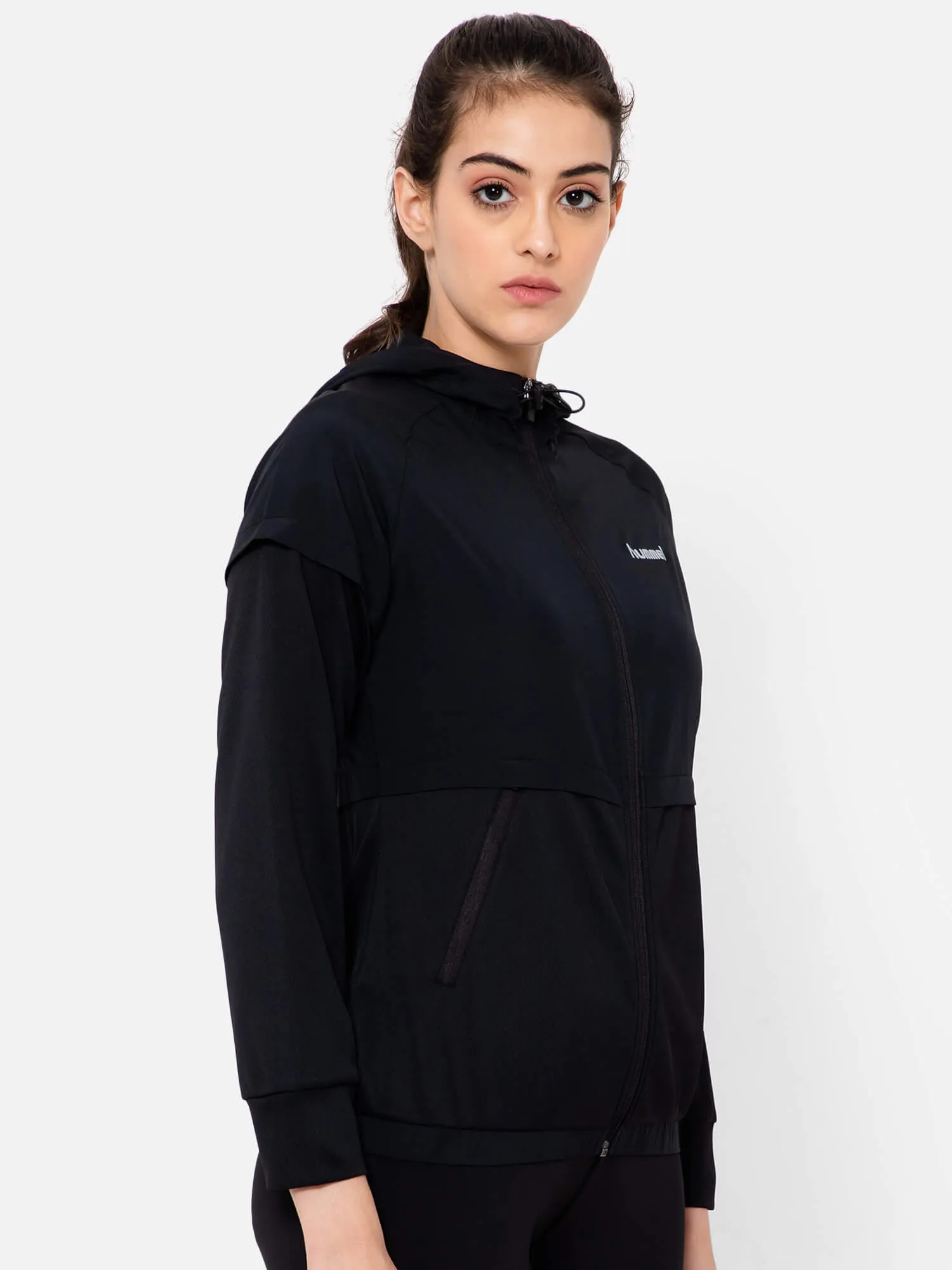 Asnee Women Polyester Black Jacket
