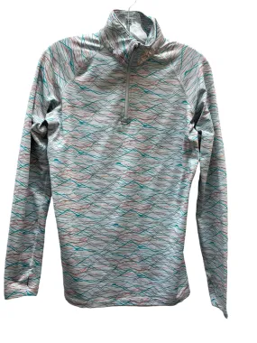 Athletic Top Long Sleeve Collar By Nike Apparel  Size: M