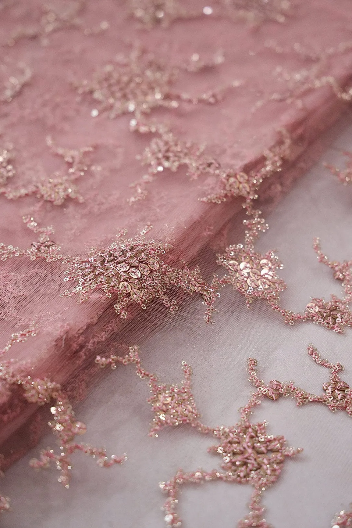Baby Pink And White Saree set (2 Piece)