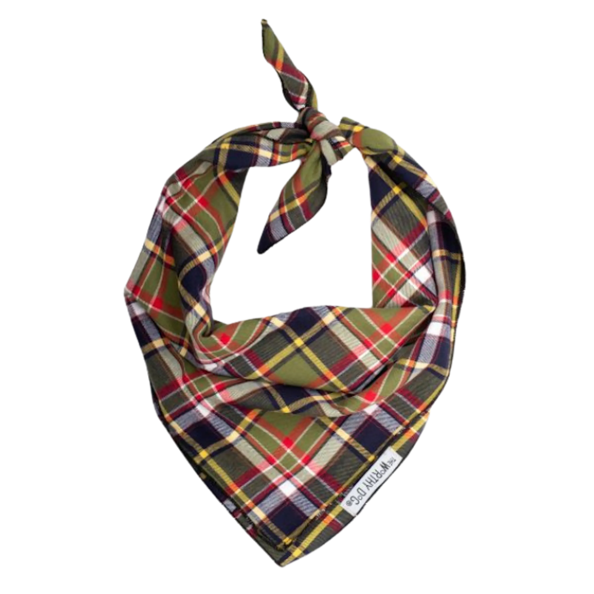 Bandana | Dark Olive Plaid