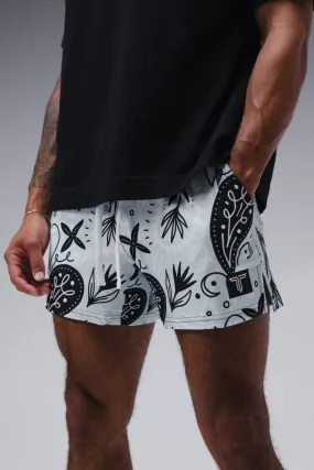 Bandana Gym Shorts (5” & 7" Inseam) - Ice