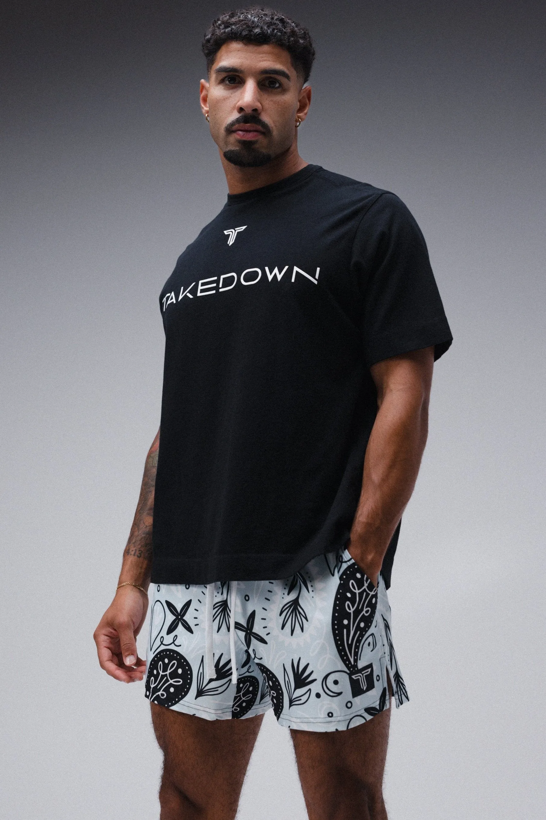 Bandana Gym Shorts (5” & 7" Inseam) - Ice