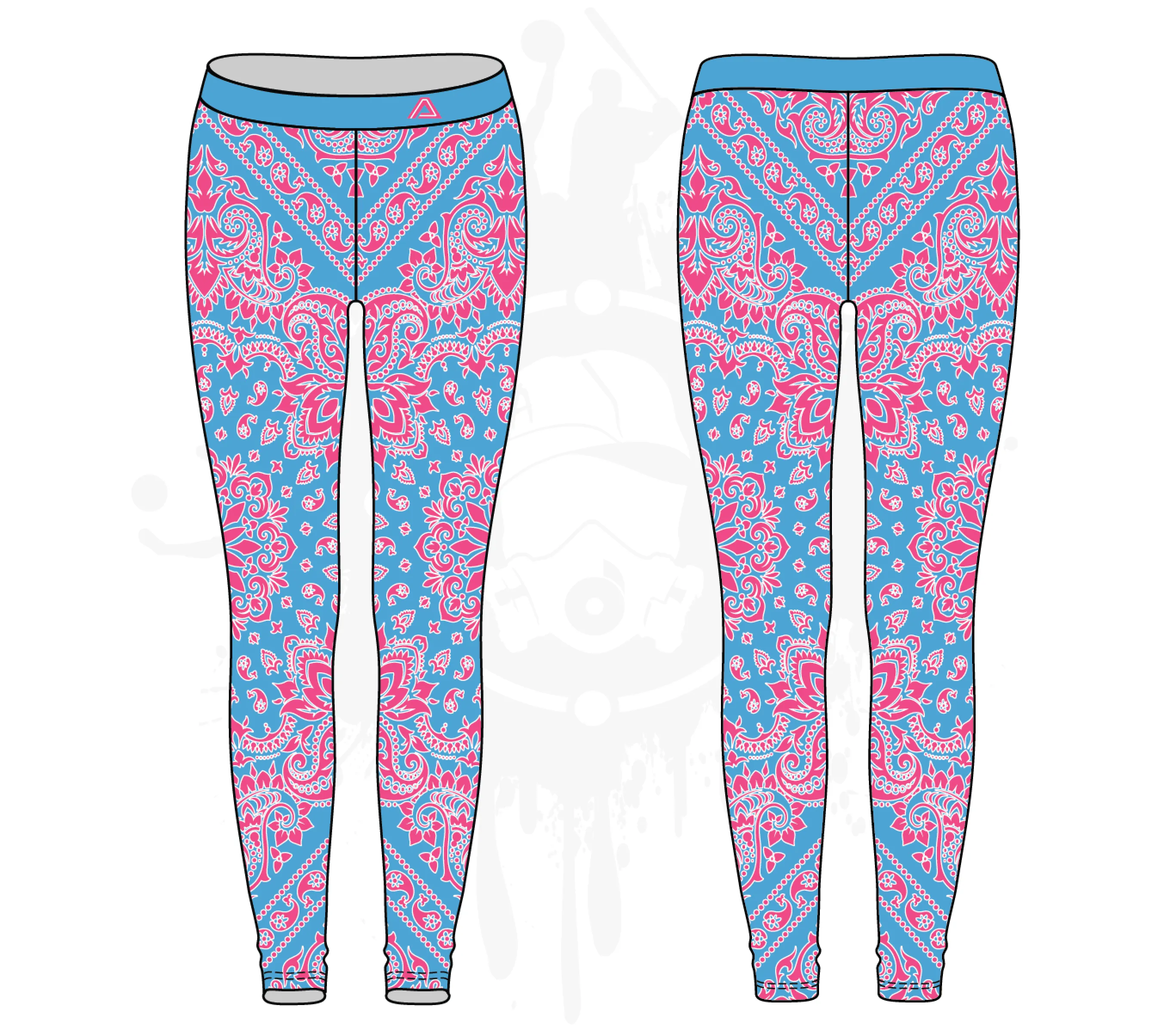 Bandana Womens Leggings: 3-color (7 Colors Available)