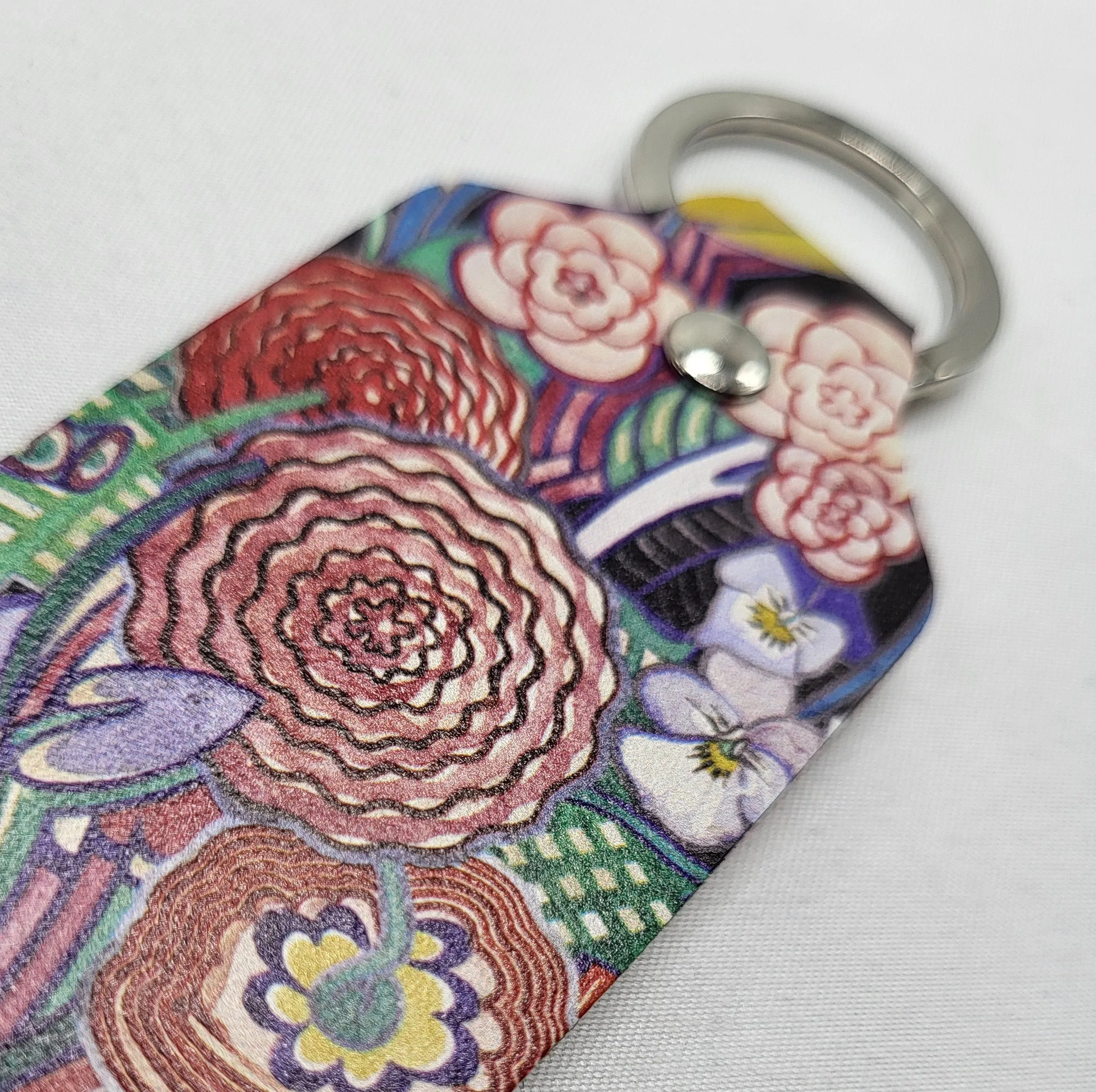 Basket of Flowers Keyring