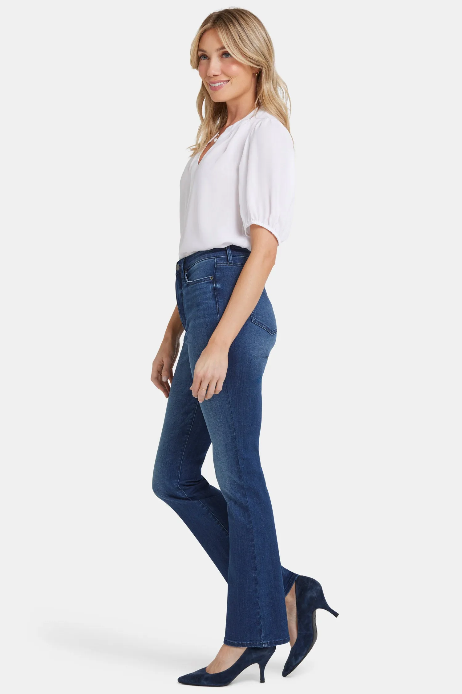 Billie Mini Bootcut Jeans - Moonlight