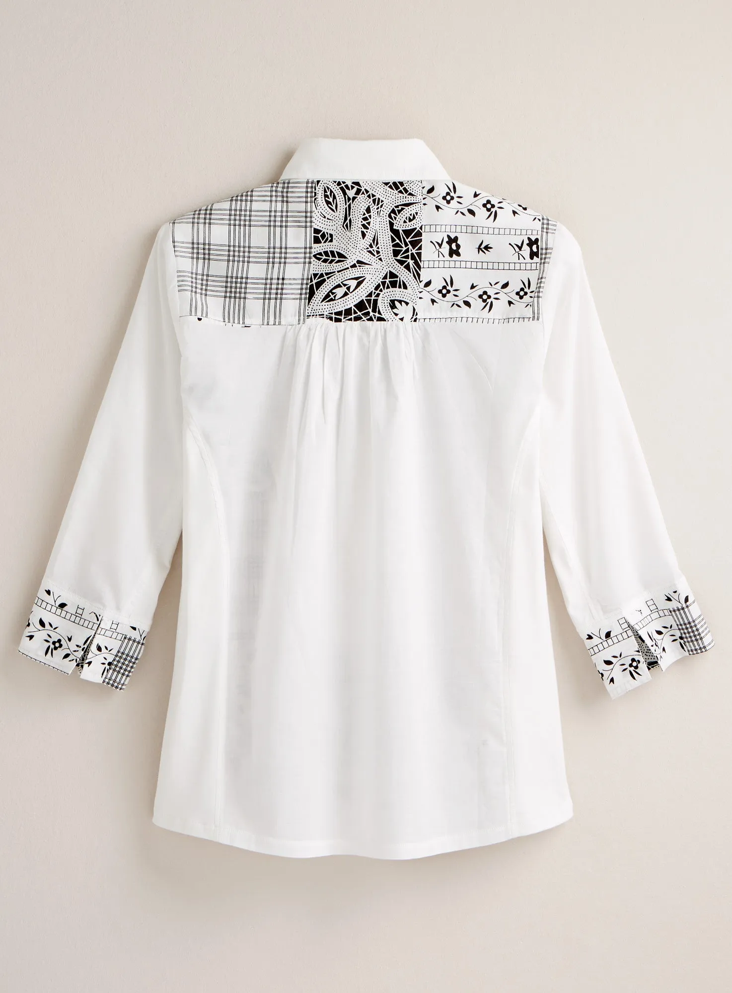 Black and White Bandana Blouse