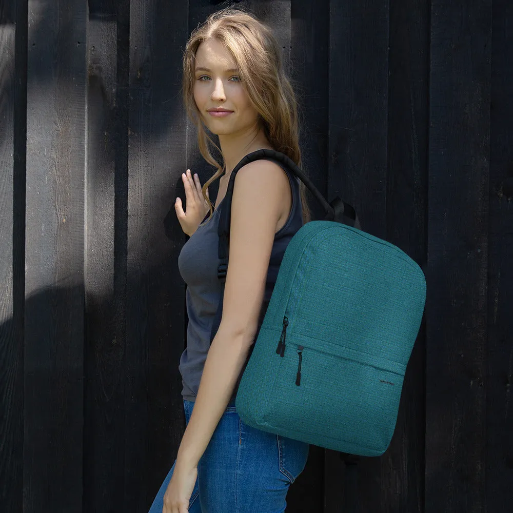 Black Square Spiral Blue Green Leaves Backpack Kids Girls Women Athleisure Athletic styles