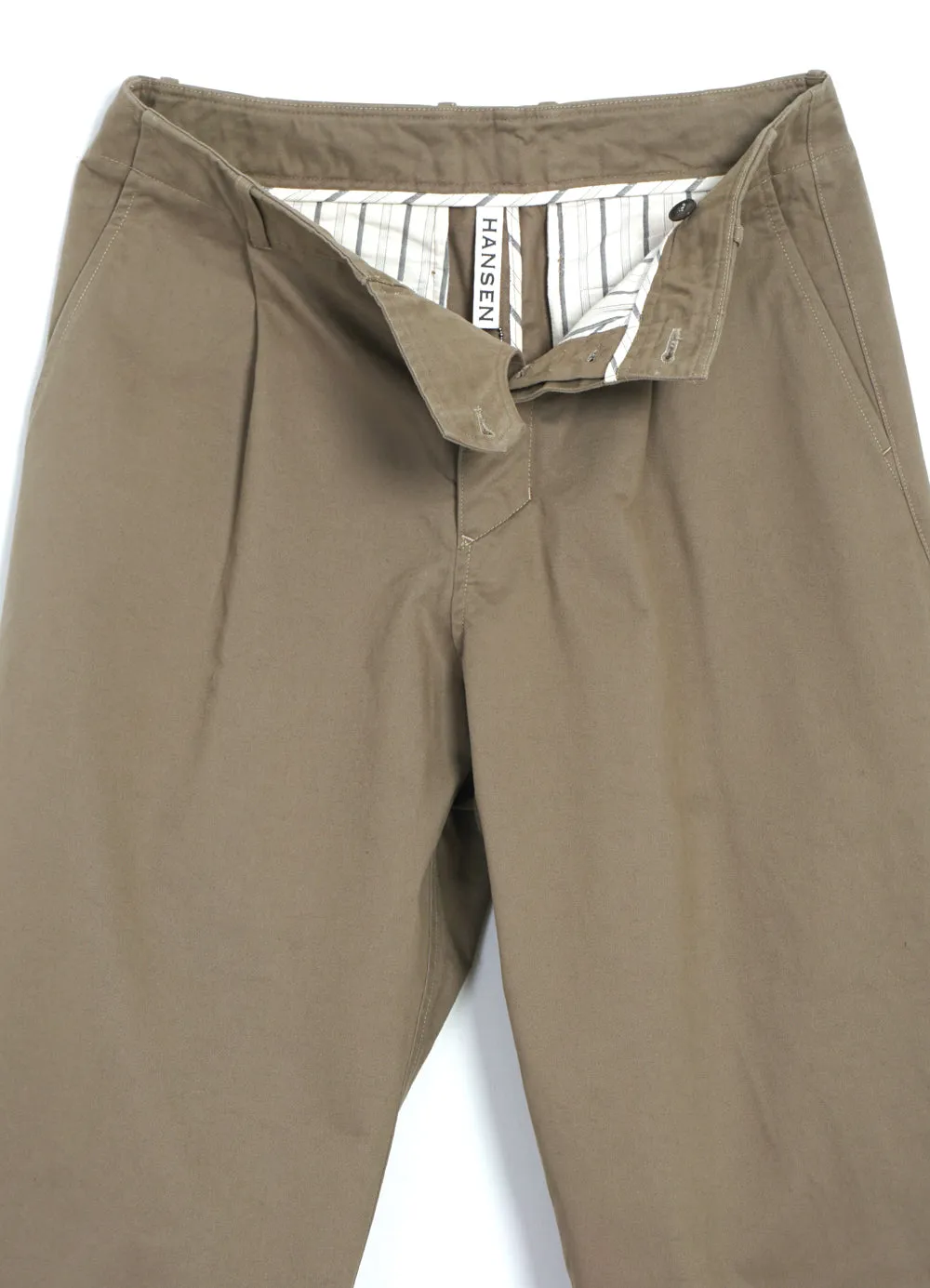 BOBBY 27-56-7 | Wide Pleated Everyday Trousers | Beige