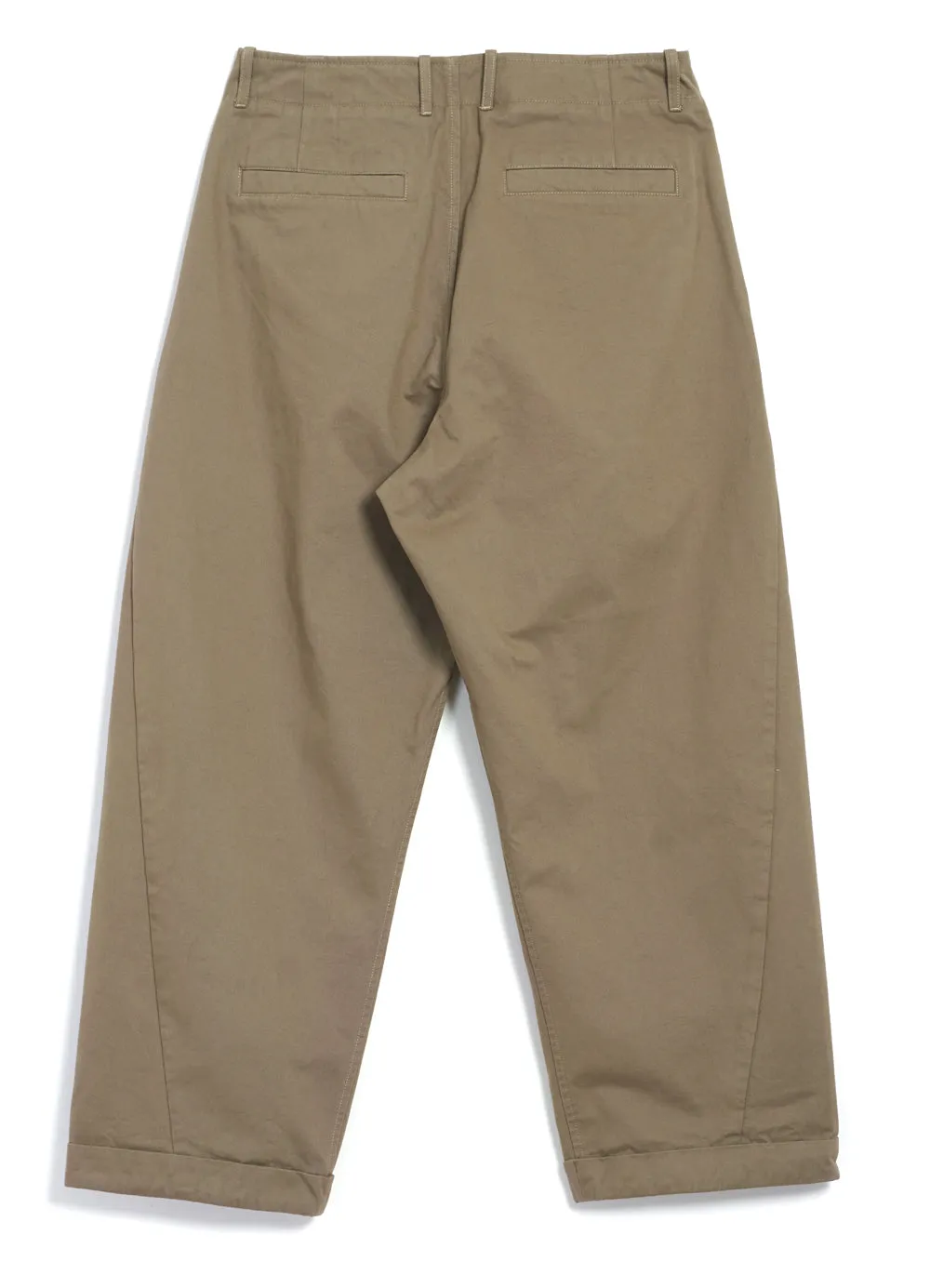 BOBBY 27-56-7 | Wide Pleated Everyday Trousers | Beige