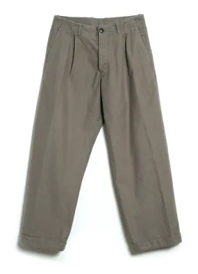 BOBBY 28-22-7 | Wide Pleated Trousers | Light Stone