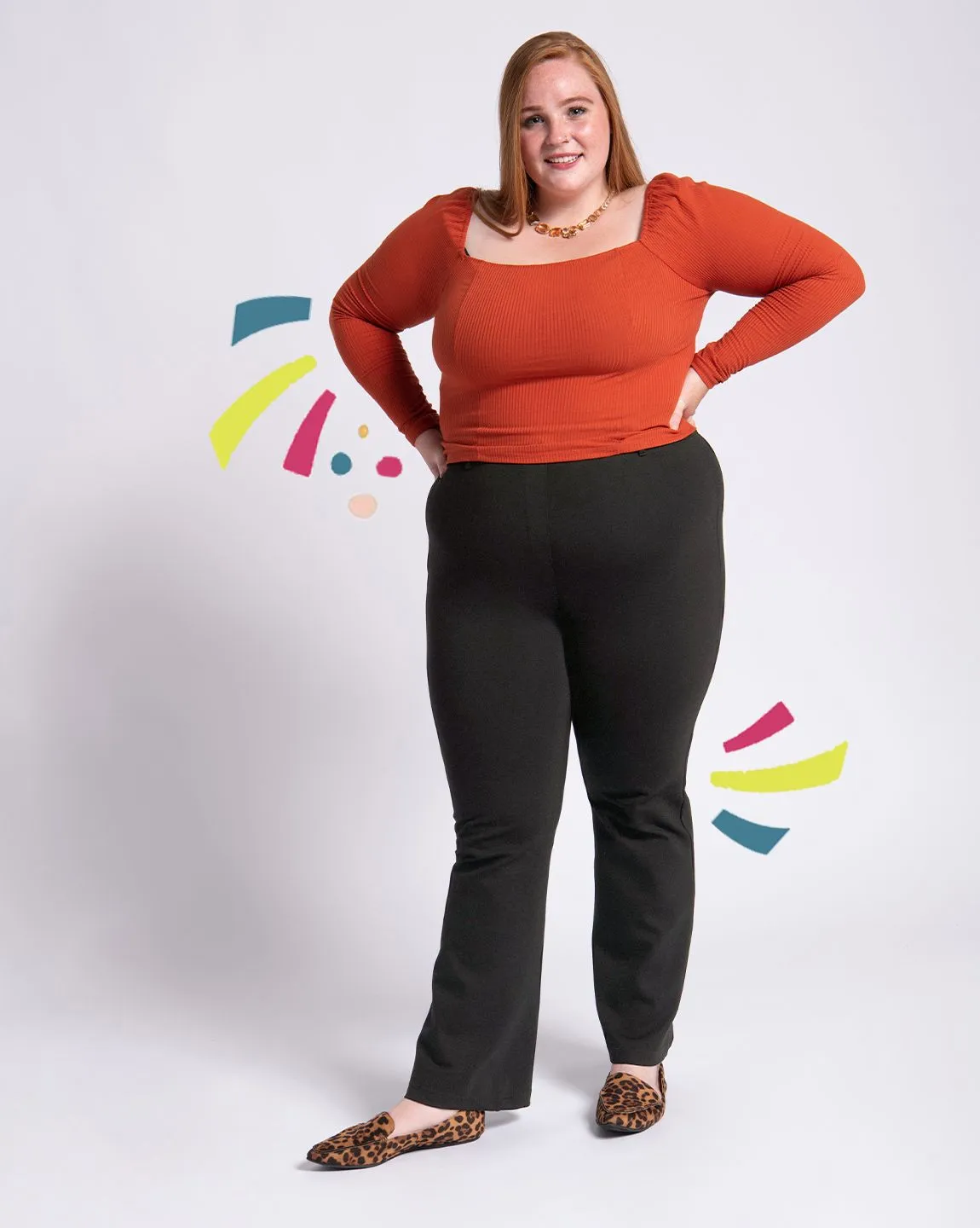 Boot-Cut | Classic Dress Pant Yoga Pants (Charcoal)