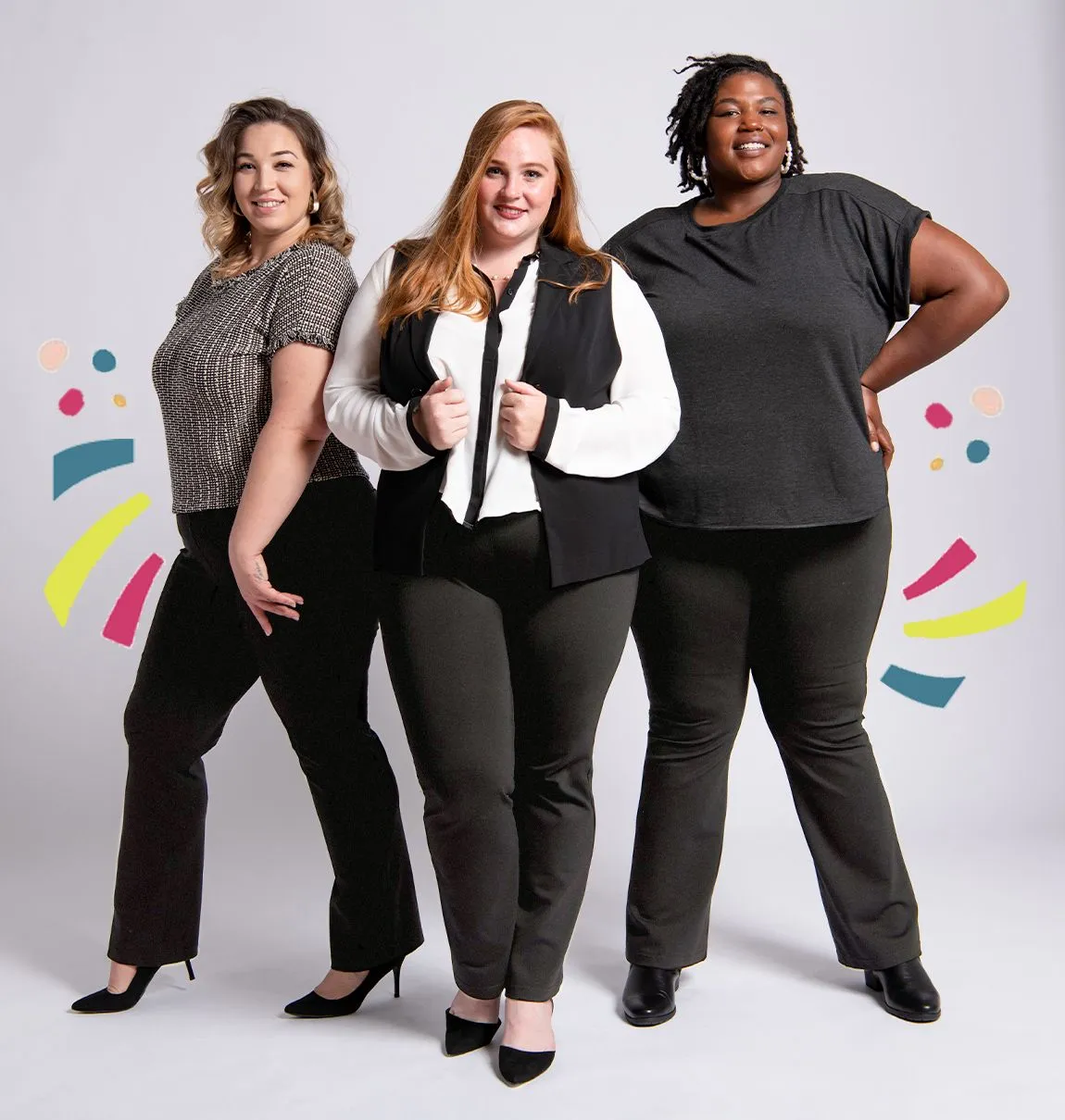Boot-Cut | Classic Dress Pant Yoga Pants (Charcoal)