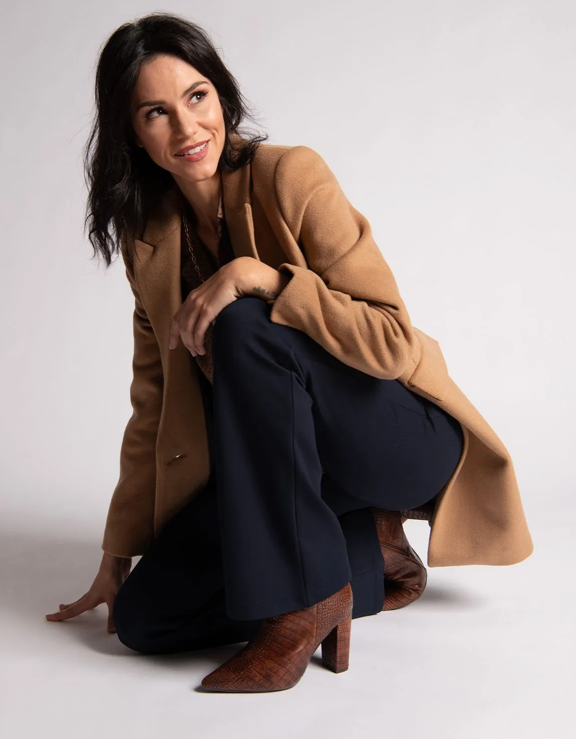 Boot-Cut | Classic Dress Pant Yoga Pants (Navy)