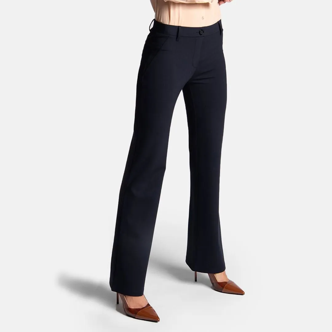 Boot-Cut | Classic Dress Pant Yoga Pants (Navy)