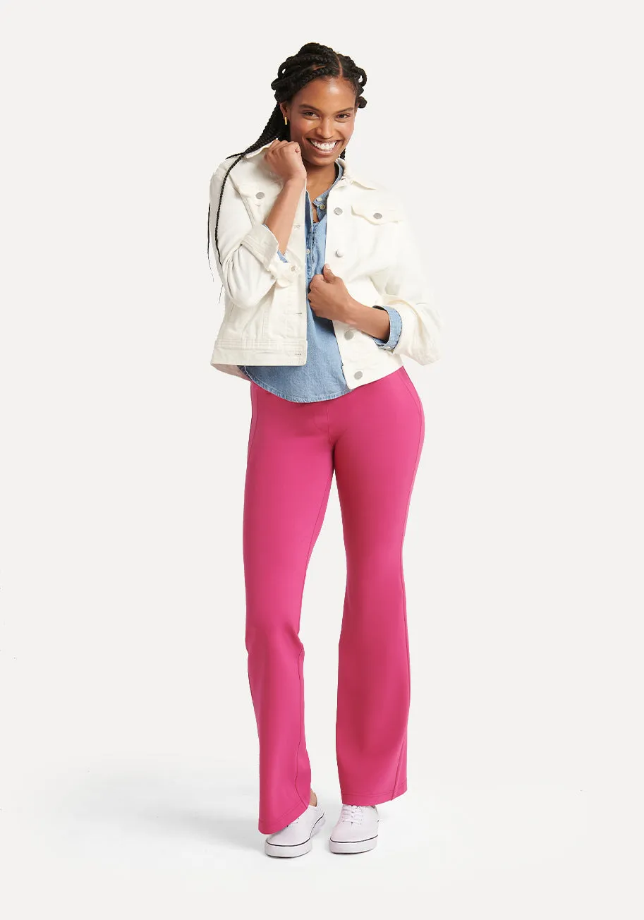 Boot Cut | Two-Pocket Dress Pant Yoga Pants (Cactus Flower)