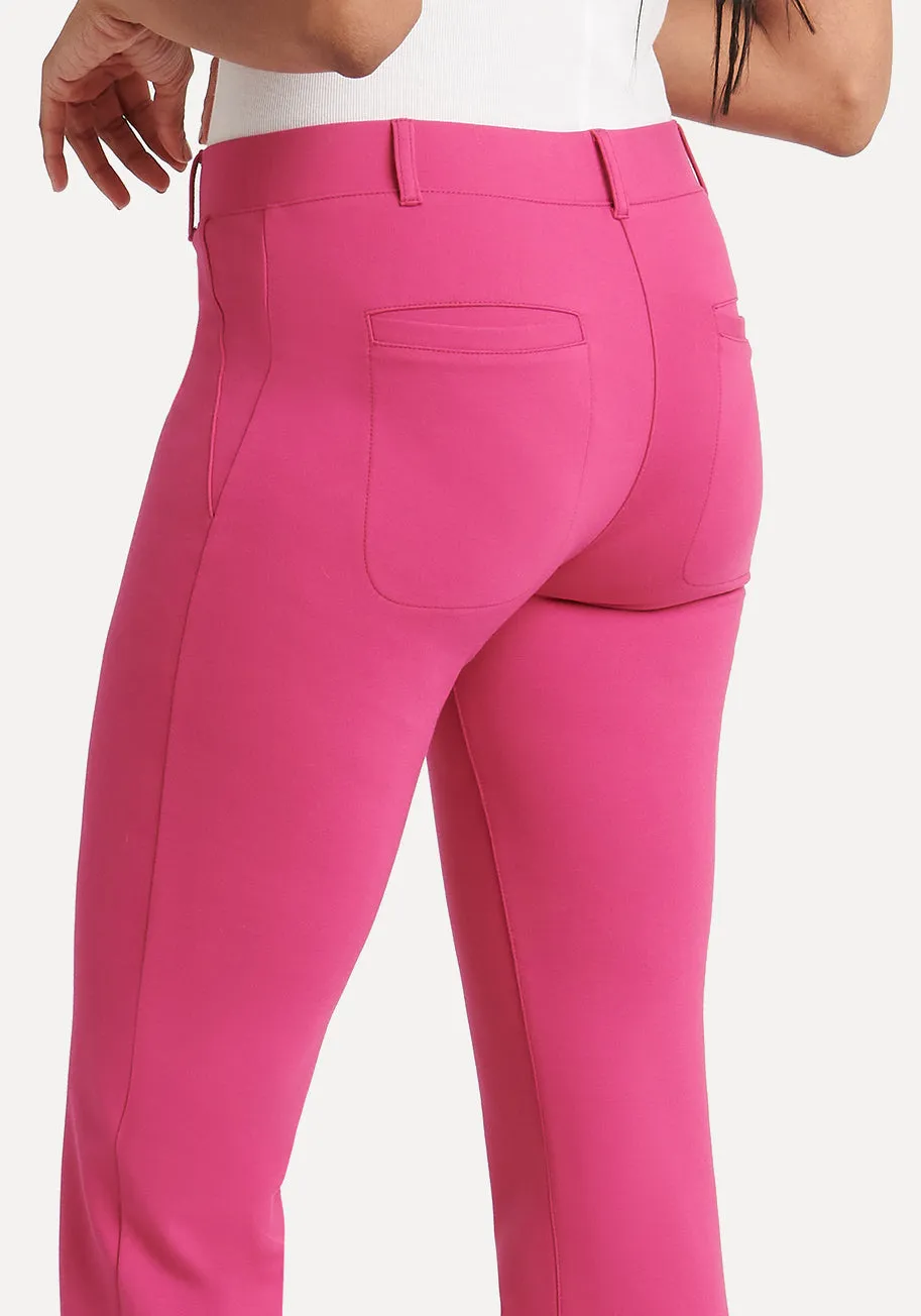 Boot Cut | Two-Pocket Dress Pant Yoga Pants (Cactus Flower)