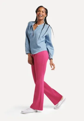Boot Cut | Two-Pocket Dress Pant Yoga Pants (Cactus Flower)