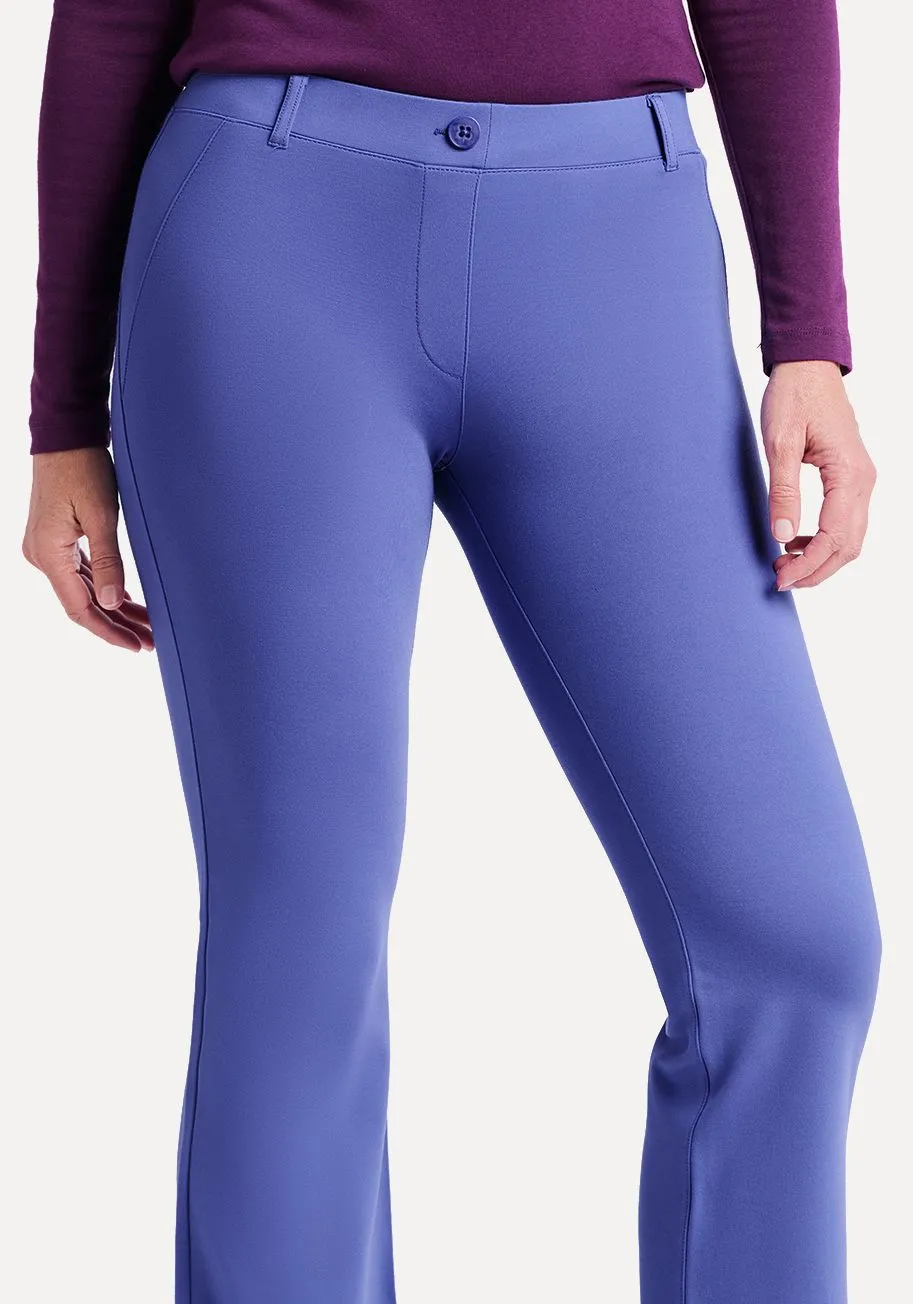 Boot Cut | Two-Pocket Dress's Pant Yoga"s Pants`s (Blue Iris)