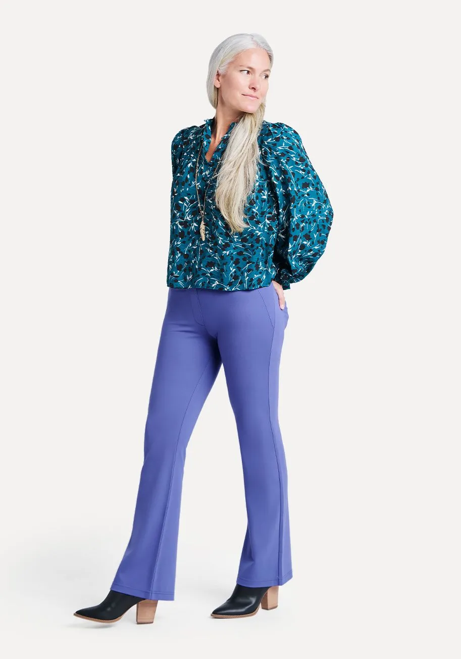 Boot Cut | Two-Pocket Dress's Pant Yoga"s Pants`s (Blue Iris)