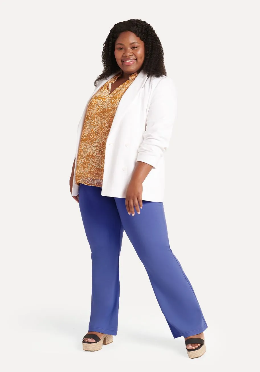 Boot Cut | Two-Pocket Dress's Pant Yoga"s Pants`s (Blue Iris)