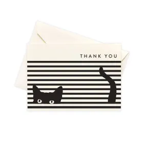 Boxed Thank You Cards "Cat Stripes"