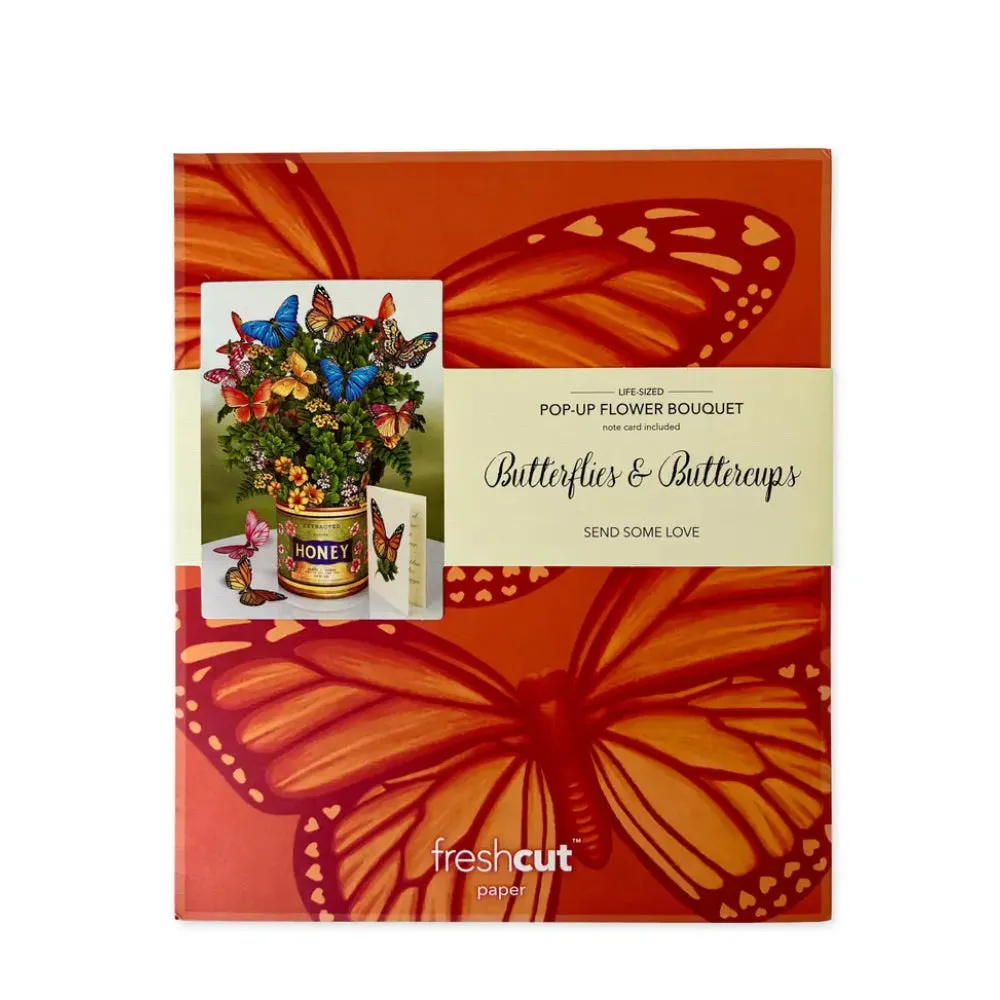 Butterflies & Buttercups Pop-Up Greeting Card
